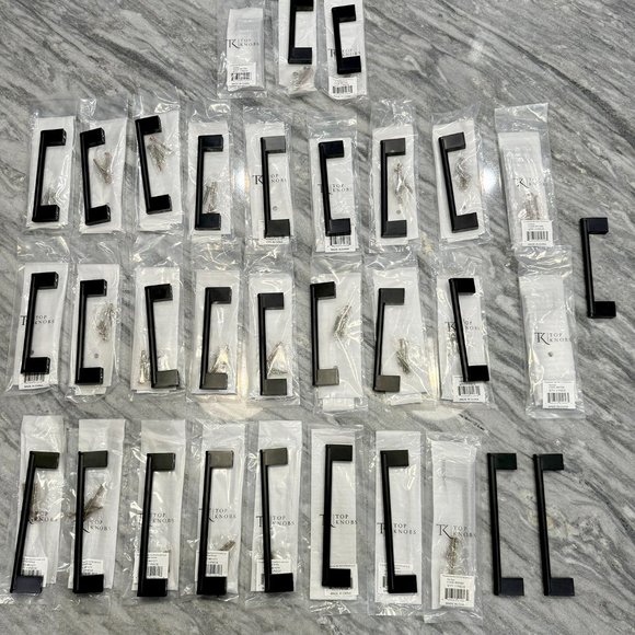 Top Knobs Cabinet Princetonian Bar Pull 5-1/16 Inch Flat Black 19 available - Picture 4 of 4